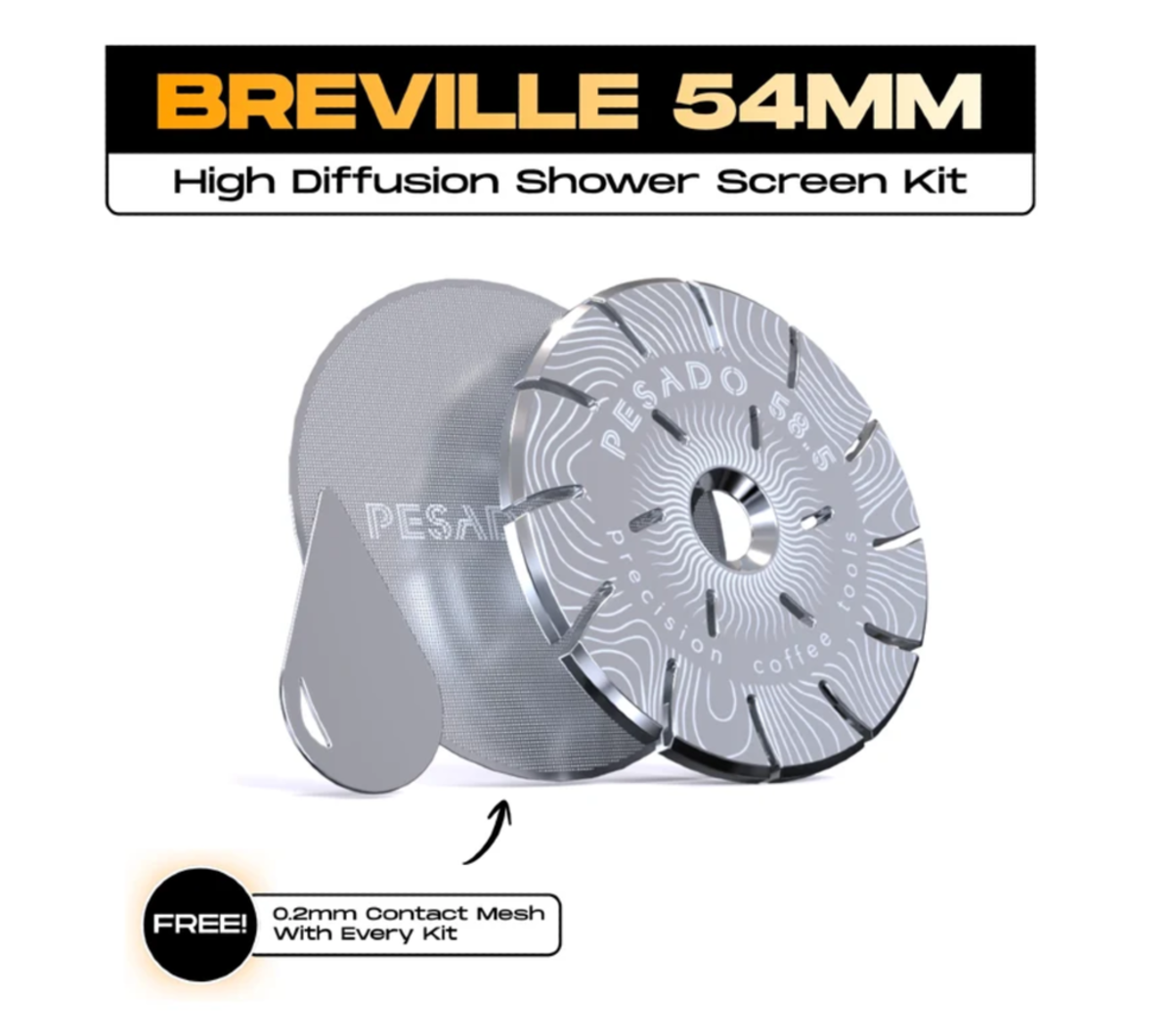 PESADO HD Shower Screen for Breville 54mm (V2)